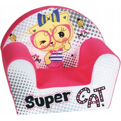 Дитяче м'яке крісло (принт Super Cat) 9 міс - 4 роки DT8-1469 фото