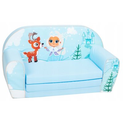 М'який дитячий диван розкладний (принт Frozen ) 9 міс- 4 роки 436365 фото